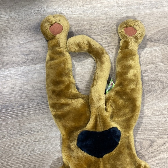 Scooby Doo Vintage Brown Plush Stuffed Animal lying flat - Picture 11 of 13